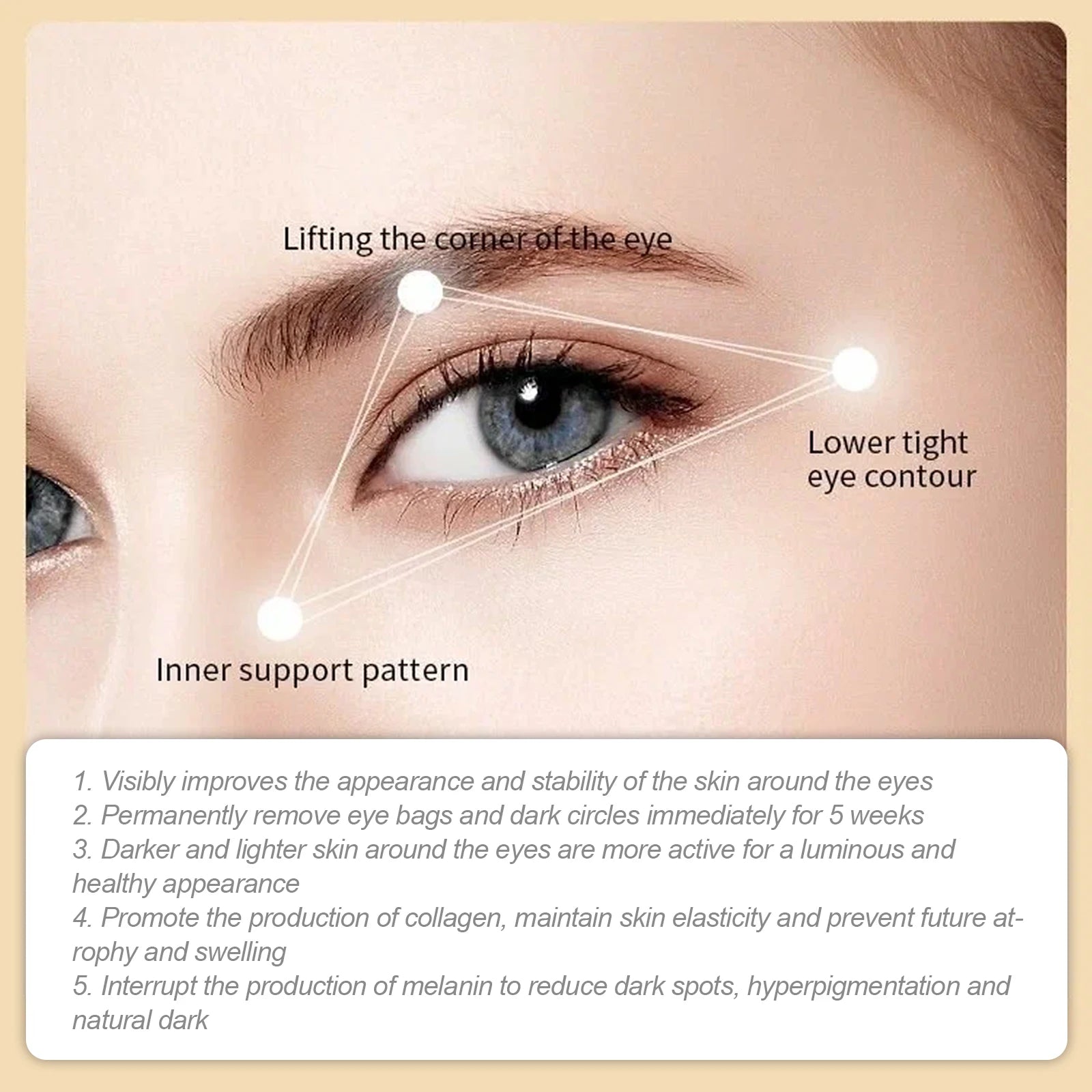 24k Golden Collagen Eye Mask Relieve Dull Skin Repair Barrier Improve Sebum Secretion Tone Moisturizing Brightening Eye Patches Oasis Select