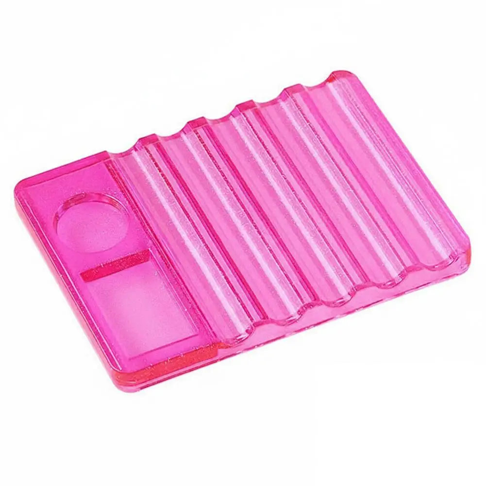 Acrylic Nail Art Brush Holder & Palette – 5-Pen Organizer Nail Art Organizer Oasis Select B CN