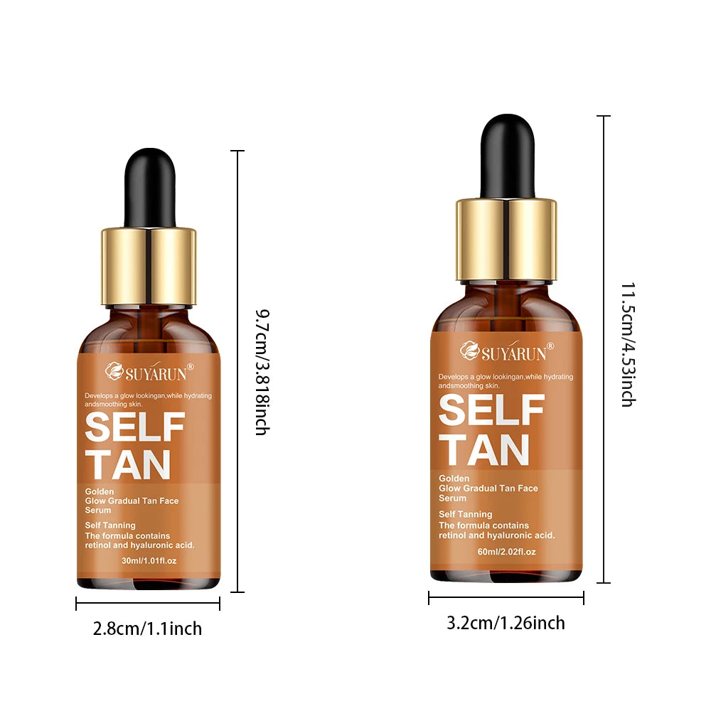 SUYARUN Self-Tanning Serum – Coconut, Jojoba & Aloe | All Skin Self-Tanning Serum Oasis Select