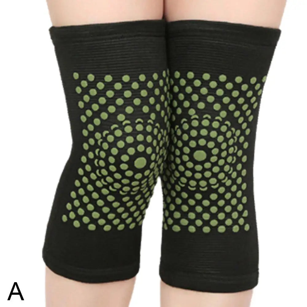 Self-Heating Tourmaline Knee Brace Sleeves – Far Infrared Warmth Knee Support Sleeve Oasis Select Black