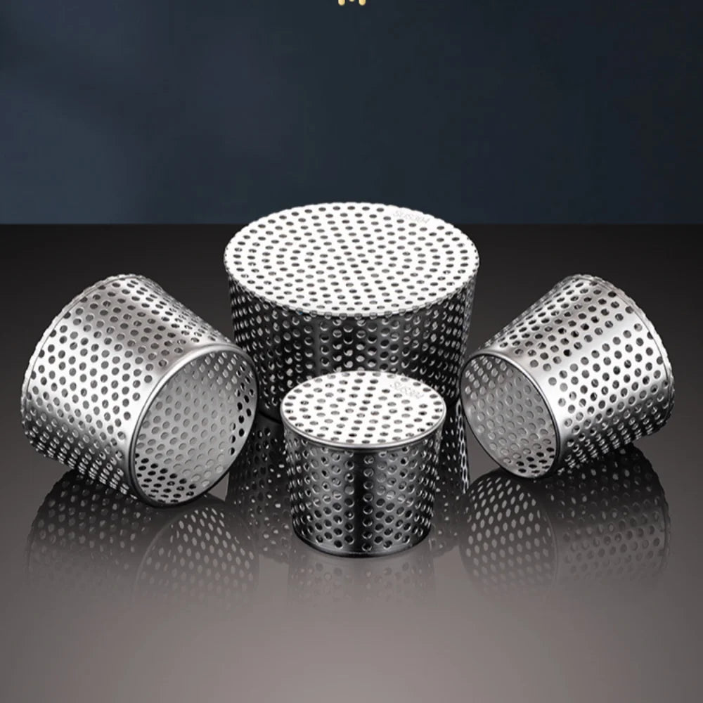 1Pc Stainless Steel Rooftop Floor Drain Cover Anti-Clog Circular Shape Outer Side Filter Screen Balcony Floor Drains Oasis Select