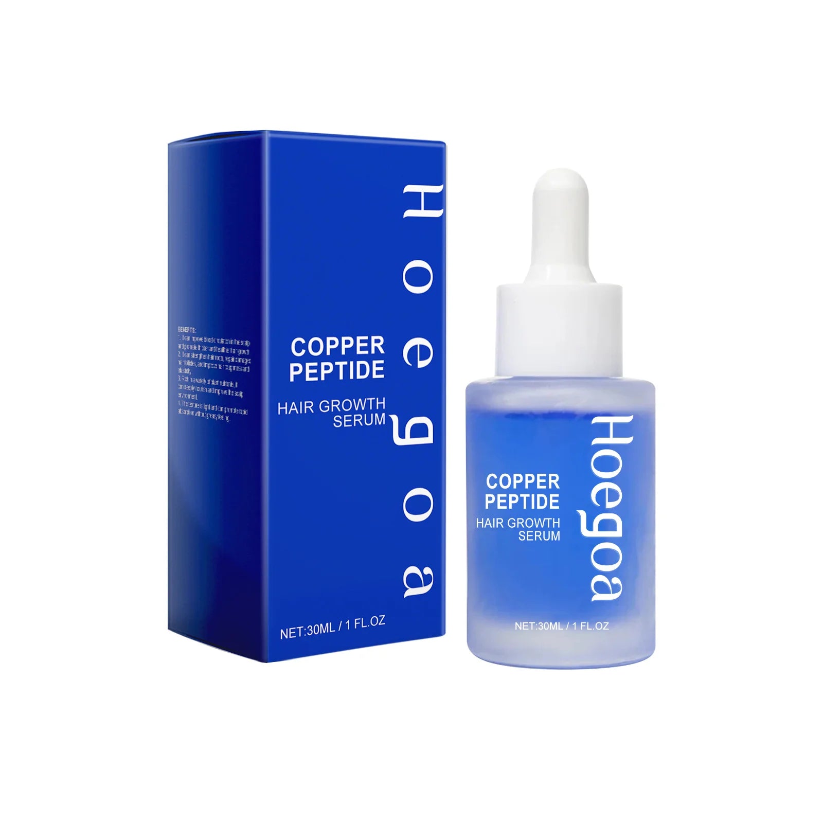 Copper Peptide Hair Grow Serum Prevent Alopecia Moisturizing Hair Dry Frizz Repairing Smoothing Scalp Care Density Hair Essence Oasis Select 30ml boxed