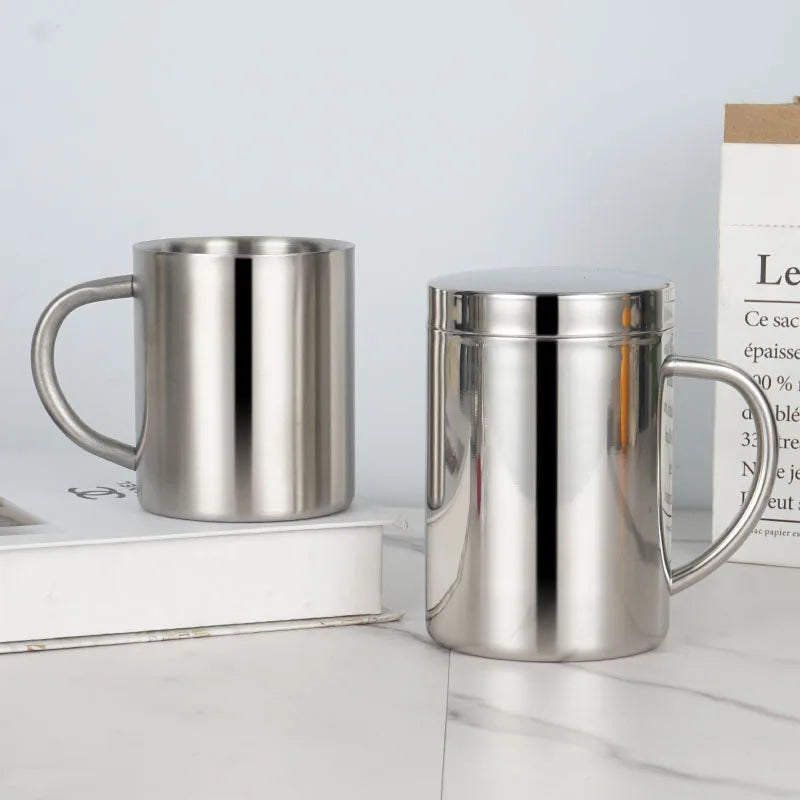 Double Wall Stainless Steel Travel Mug with Lid – 210–400ml Insulated Travel Mug Oasis Select