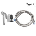 Stainless Steel Hand Bidet Faucet Handheld Toilet Bidet Sprayer Set for Bathroom Hand Sprayer Shower Head Self Cleaning Oasis Select 4