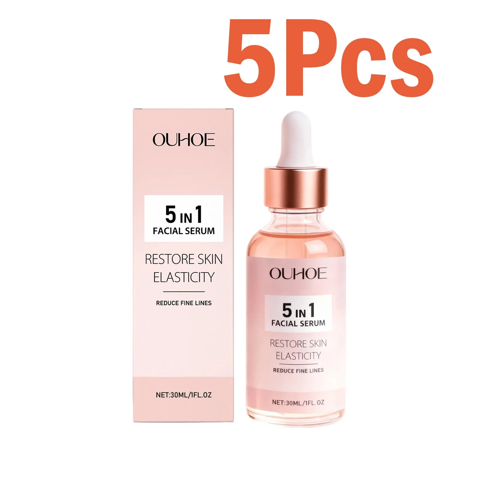 5-in-1 Vitamin C Niacinamide Face Serum – Dark Spot & Anti-Aging Face Serum Oasis Select 5 x 30ml Boxed