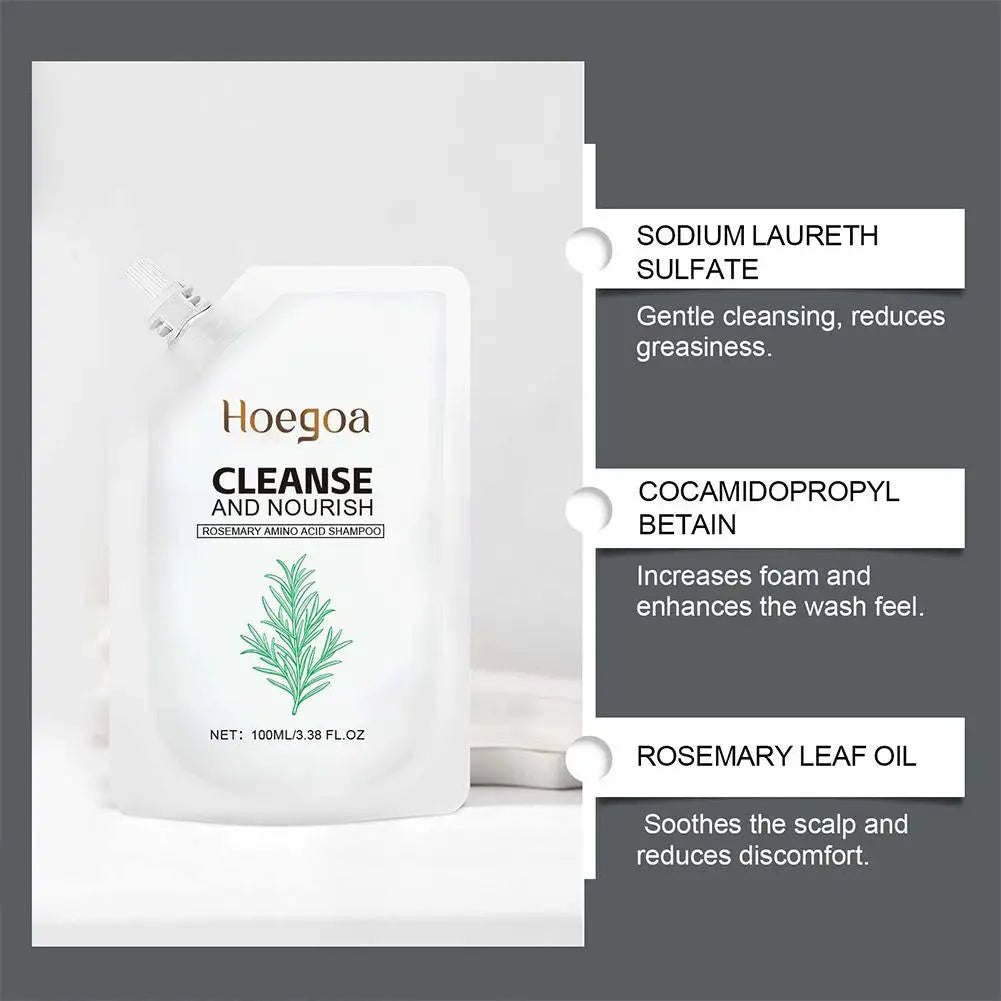 1/2PCS Rosemary Amino Acid Shampoo, Shampoo for Thinning Hair, Natural Formula to Strengthen & Thicken Hair, Controls Oily Scalp Oasis Select