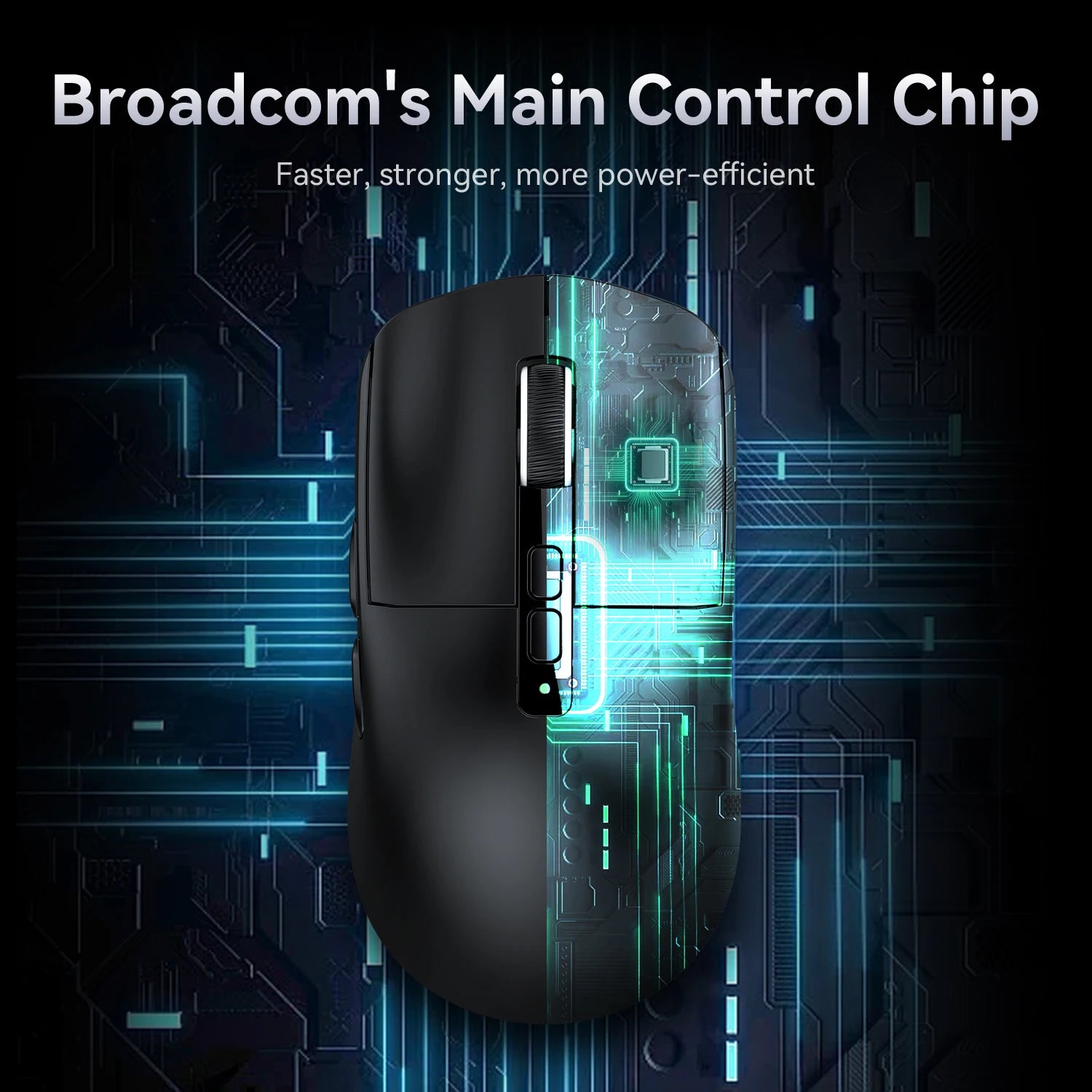 ATTACK SHARK X6 Magnetic Fast Charging Gaming Mouse wireless 56g-PAW3395 26K DPI, Tri-Mode BT5.2/2.4G/Wired，200H Battery, RGB Oasis Select