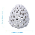 Simulated Porous Coral Stone Aquarium Hides Shelter House Small Fish Tank Decoration Aquaculture Shrimp Cave Pet Supplies Oasis Select White 1PC