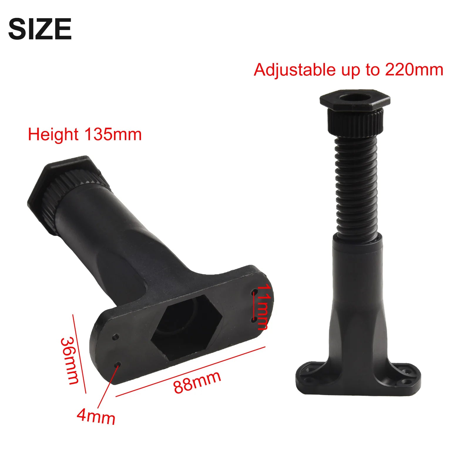 Strengthened Adjustable Plastic Telescopic Furniture Stand Home Improvement DIY Supplies Accessories For Bed Sofa Support Oasis Select