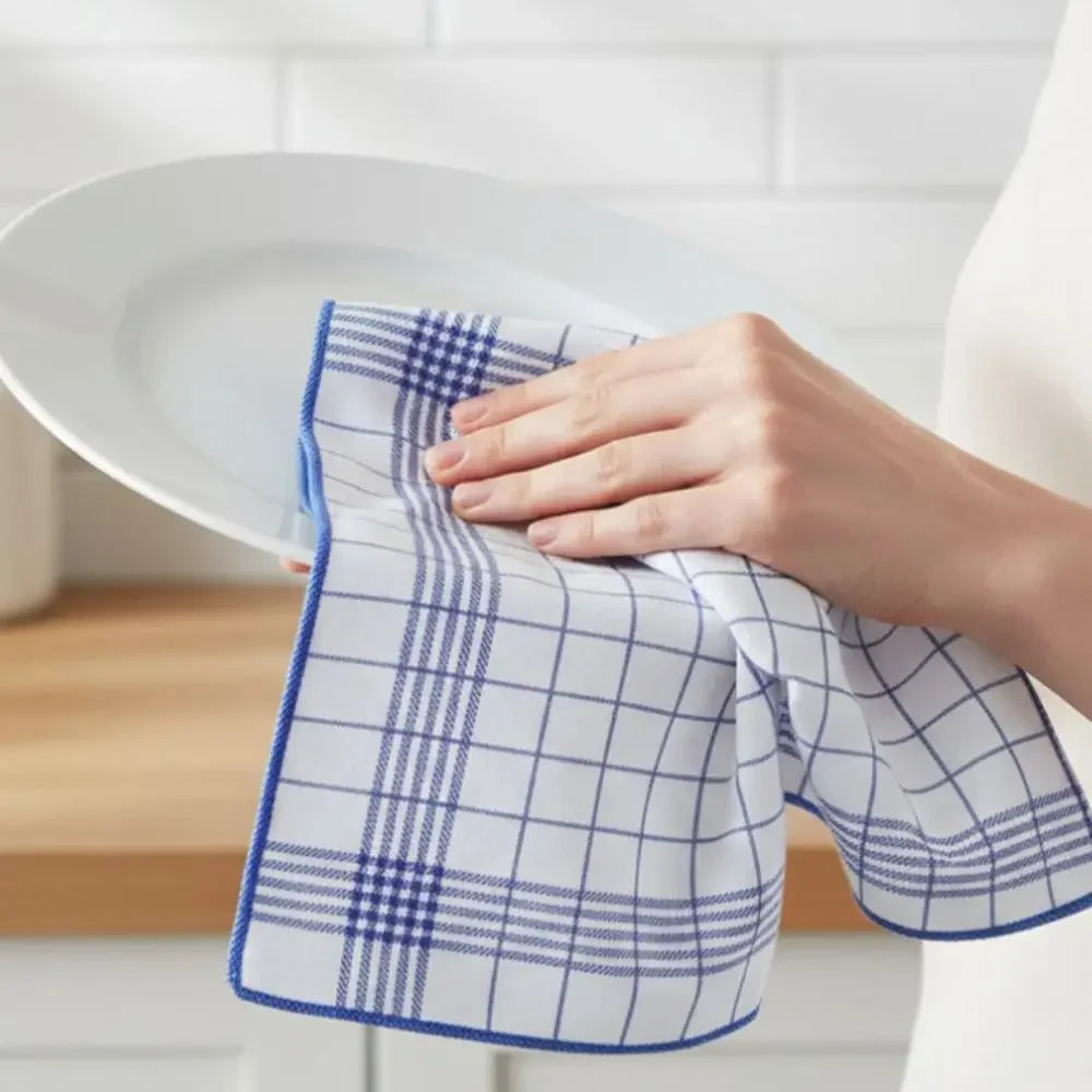 40x60cm Large Cotton Kitchen Towel – Super Absorbent Dishcloth Kitchen Dish Towel Oasis Select Blue-1PC 1
