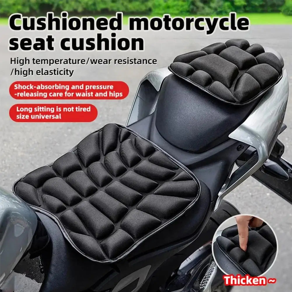 3D Breathable Motorcycle Seat Cushion – Non-Slip Lycra Cover