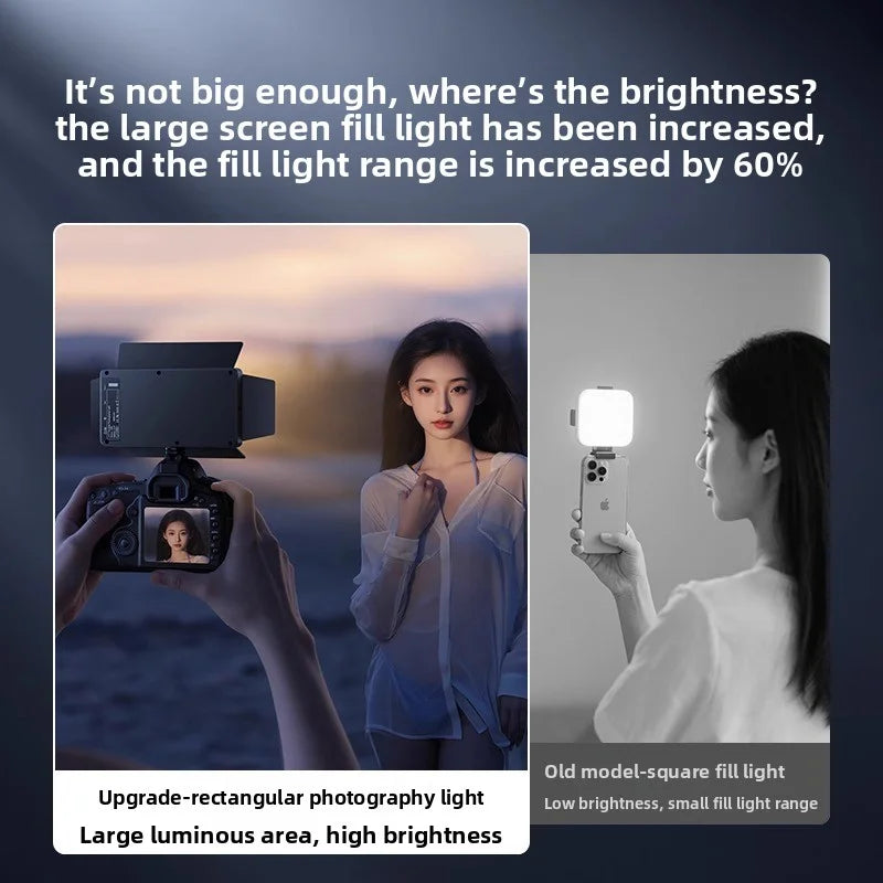 SHINEKNOT Portable LED Fill Light for Photography & Streaming