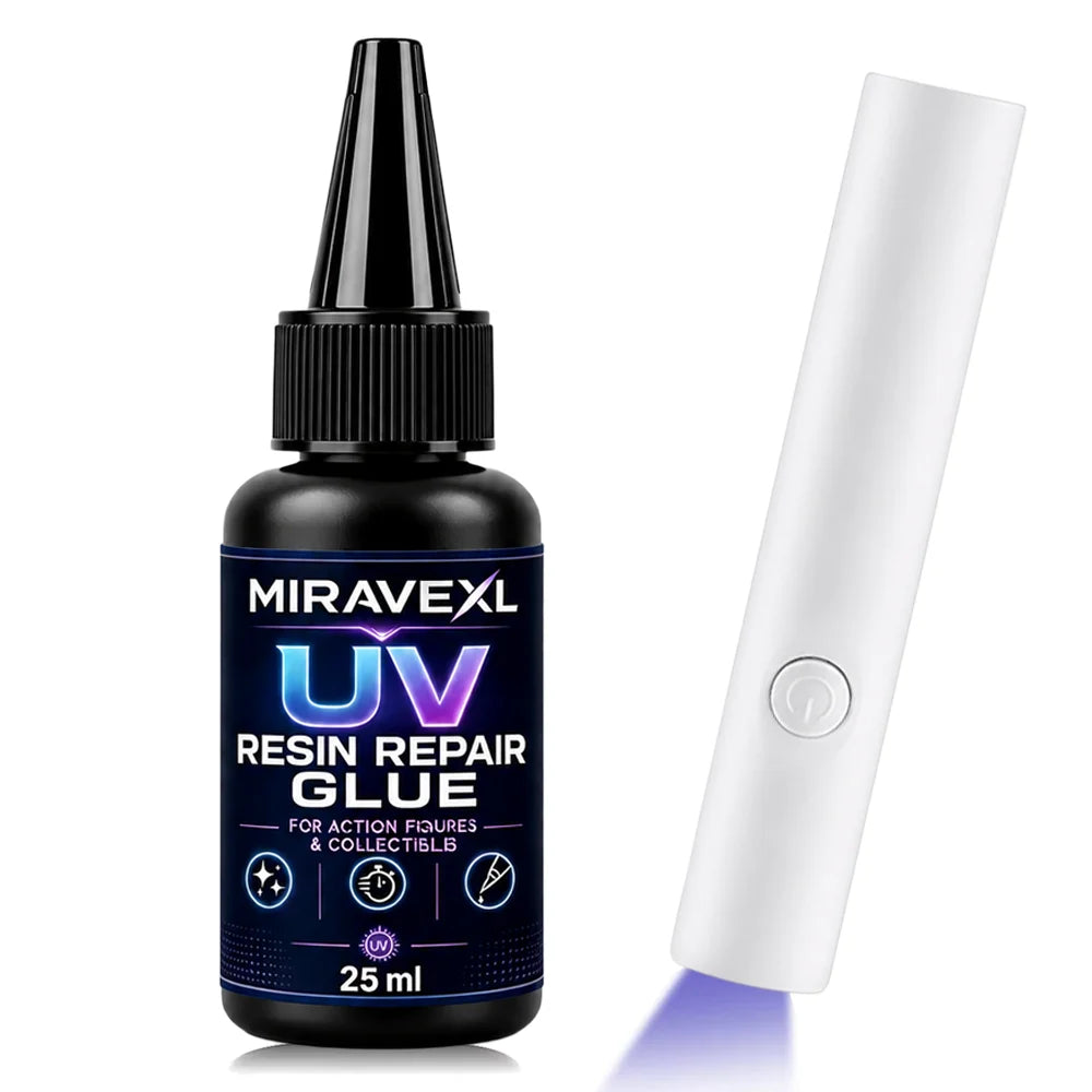 25g MIRAVEXL UV Epoxy Resin Glue DIY Jewelry Making High Transparency Fast Drying High Hardness Glue UV Lamp DIY Craft Decor Oasis Select