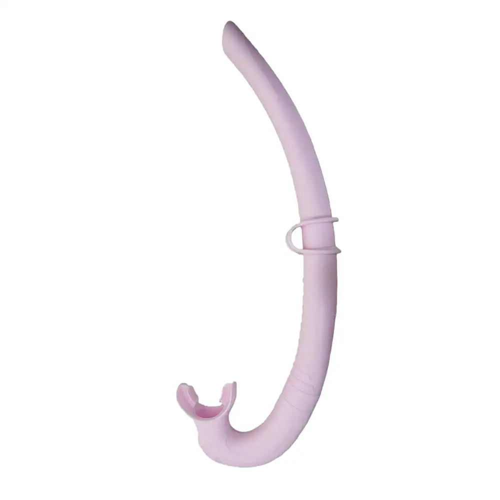 Self-Floating Freediving Snorkel Classic Wet Snorkel for Swimming Apnea Training Flexible Durable with Comfortable Mouthpiece Oasis Select Pink