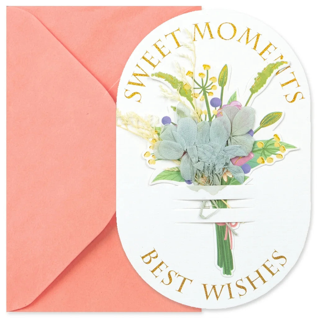 3D Dried Flower Standing Greeting Card | DIY Personalized Gift