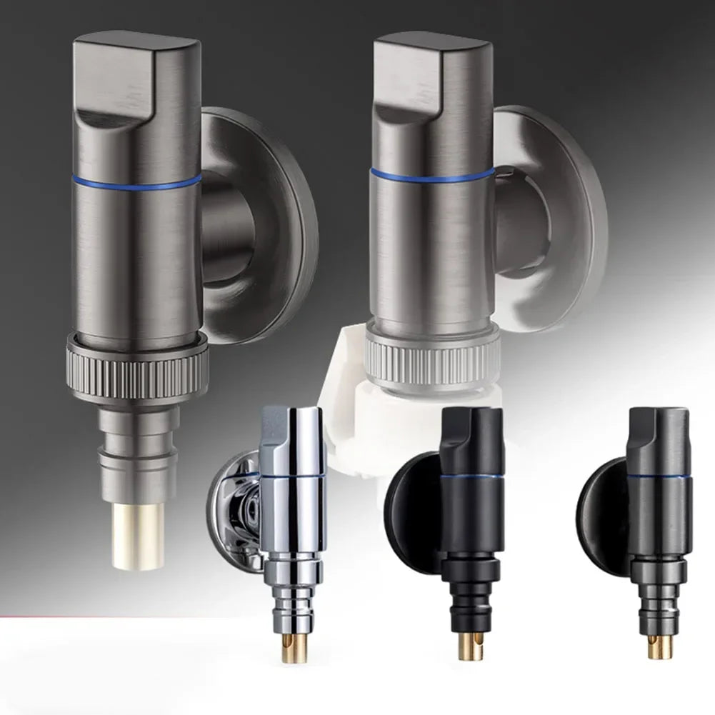 G1/2 Quick-Open Angle Valve | Wall-Mounted 3-Way Water Stop Plumbing Angle Valve Oasis Select