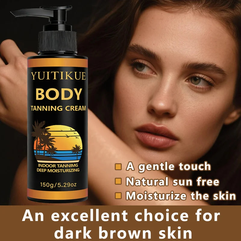 YUITIKUE Indoor Self-Tanning Lotion – Natural Dark Bronzer 150g
