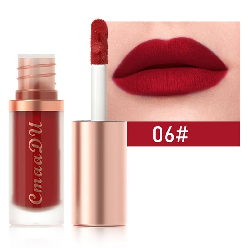 1 Pcs Velvet Matte Lipstick Lip Gloss-Long-Lasting Waterproof Non-Stick Holiday Stage Makeup Beautifully Packaged Easy Coloring Oasis Select 06
