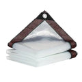Snowproof Waterproof Tarpaulin Waterproof Dust-proof Transparent Rain Cover Foldable Wind-Resistant Rainproof Cloth Garden Use Oasis Select Transparent 3x5m