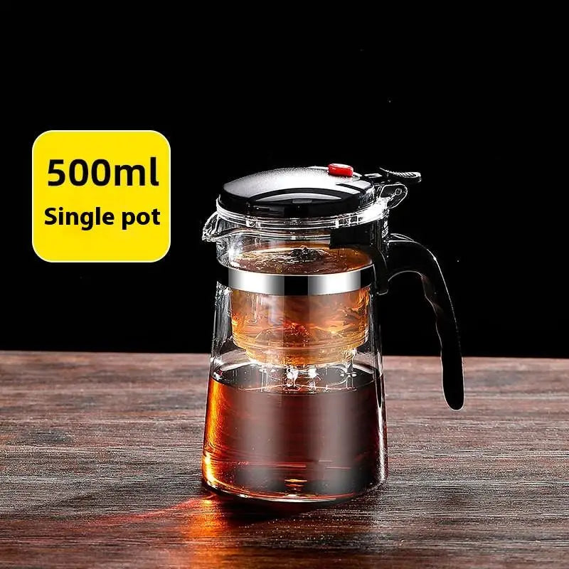 Borosilicate Glass Teapot with Filter & Lid – 500/700ml