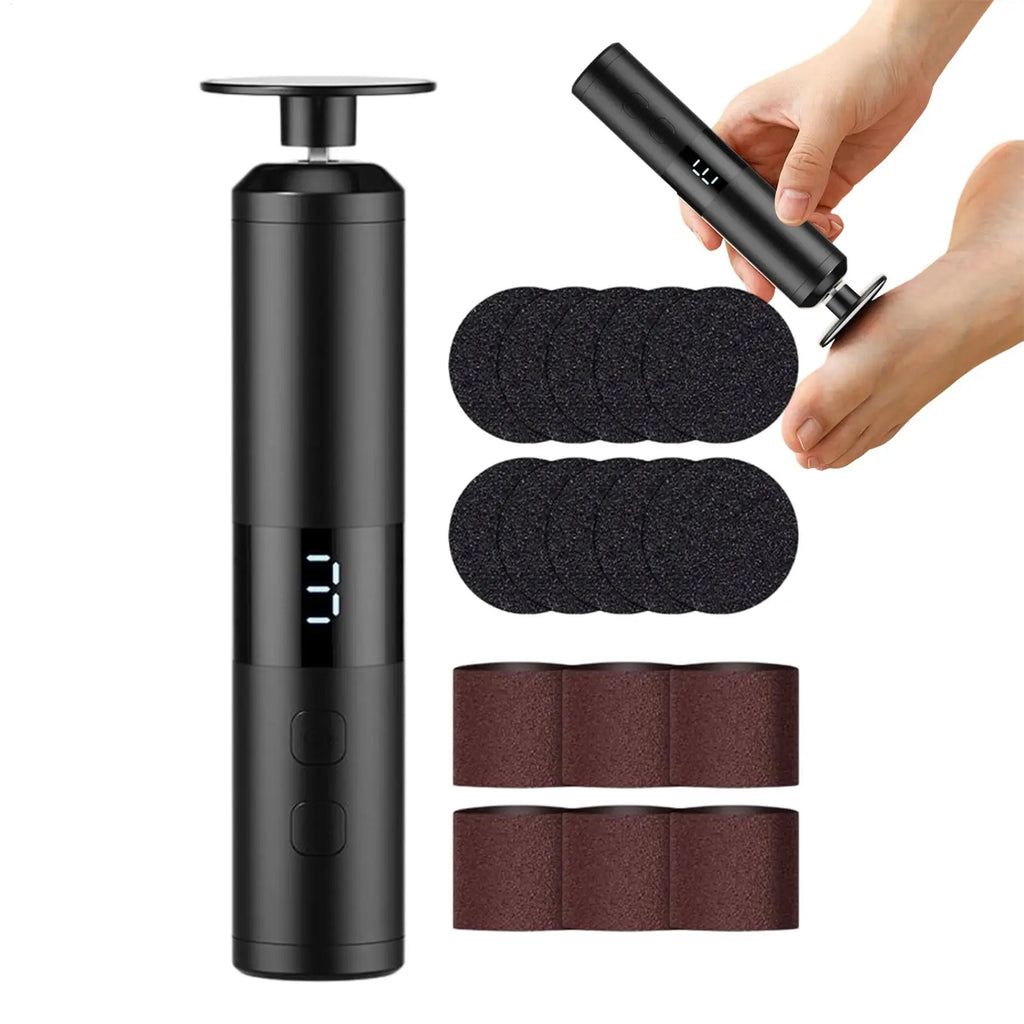 Electric Foot Grinder 3-level Rechargeable Portable Quiet Cordless Grinder Pedicure Polisher Electric Machine for Home Dorm Oasis Select