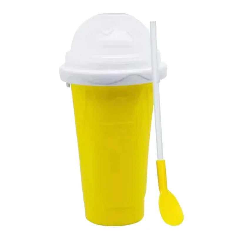 Large Capacity Quick-Frozen Slushy Maker Cup for Homemade Smoothies Juices Ice Cream - Summer Squeeze Kitchen Beker Tool Oasis Select YELLOW