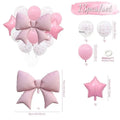 13Pcs/Set Bow Print Latex Balloon Foil Bow Balloon For Coquette Birthday Girl Baby Shower Bachelorette Wedding Party Decoration Oasis Select 13PCS 7inch