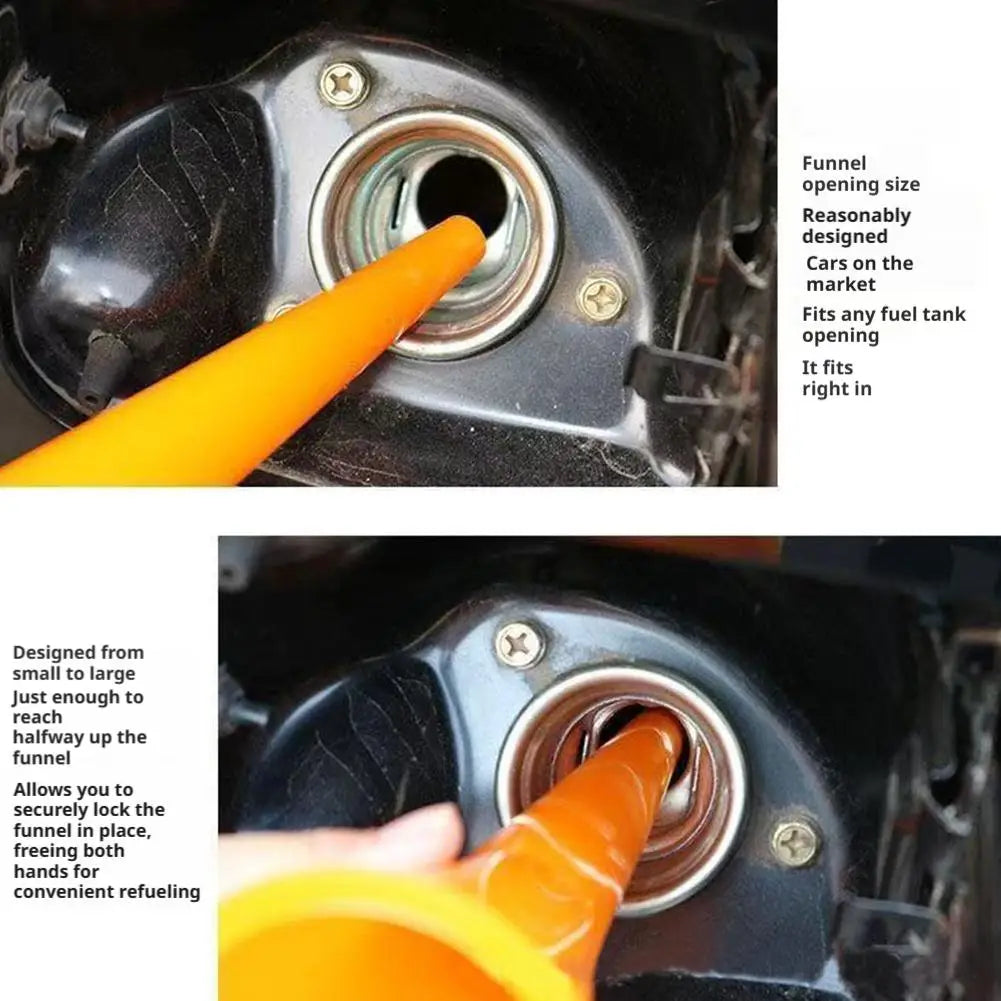Long Stem Fuel Funnel – Oil & Gas for Car & Motorcycle