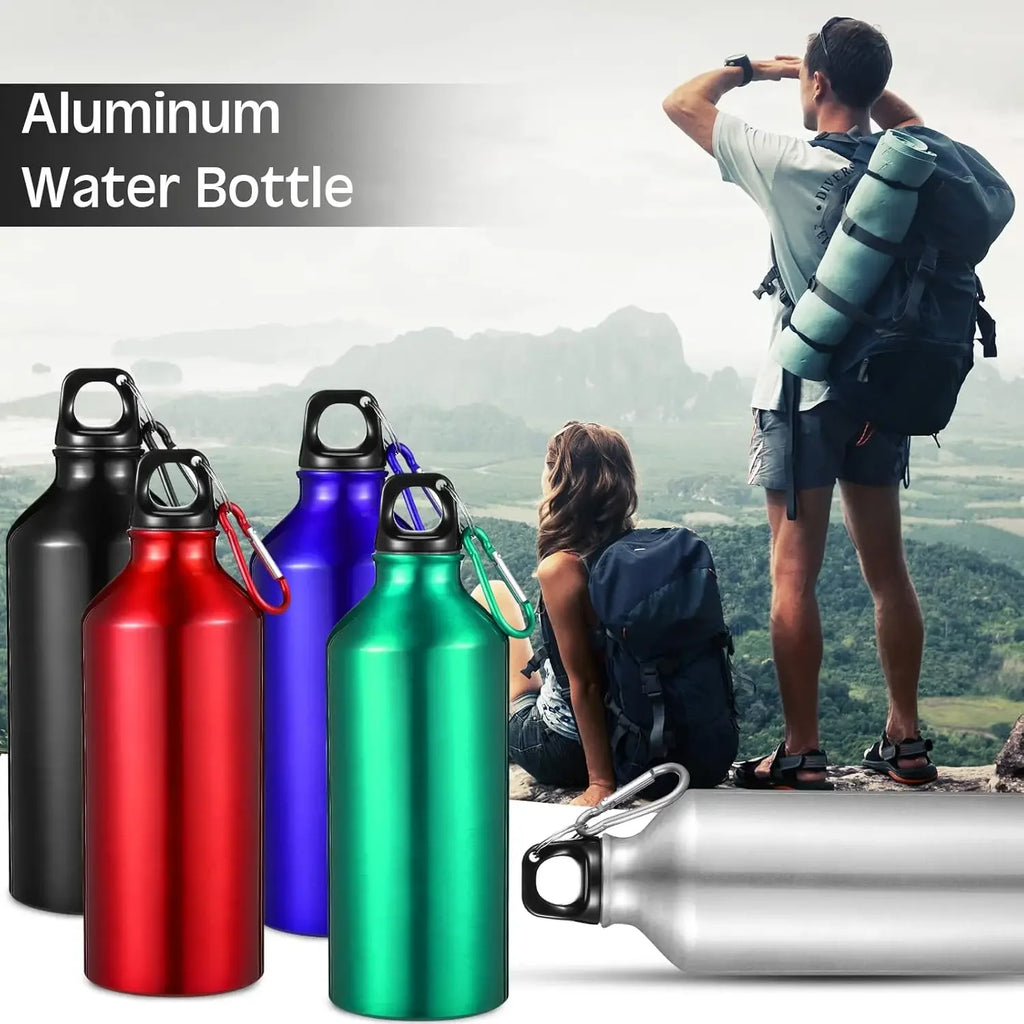 500/750mL Aluminum Outdoor Bike Sports Water Bottle Drinking Kettle Drinking Cup Leakproof Water Jug for Travel Running Camping Oasis Select