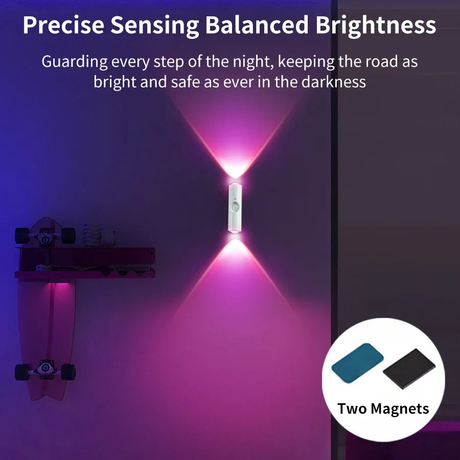 Motion Sensor LED Night Light – Rechargeable Magnetic Wall Lamp LED Night Light Oasis Select