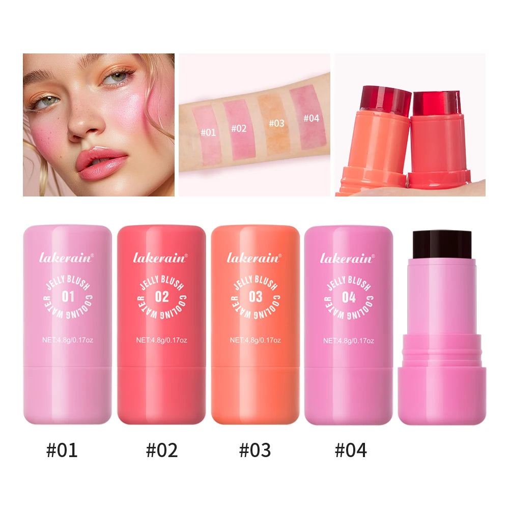 Water Jelly Blush Stick – 4 Shades, Matte & Luminous Finish