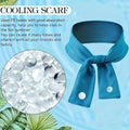Cooling Ice Scarf, Ice Scarf, Sweat Wipe, Outdoor Ice Belt Sports Headscarf Cooling Ice Scarf Oasis Select Blue