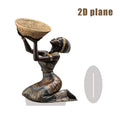 African Woman Acrylic Figurine – Cultural Home Décor Ornament Cultural Figurine Ornament Oasis Select 2D Flat