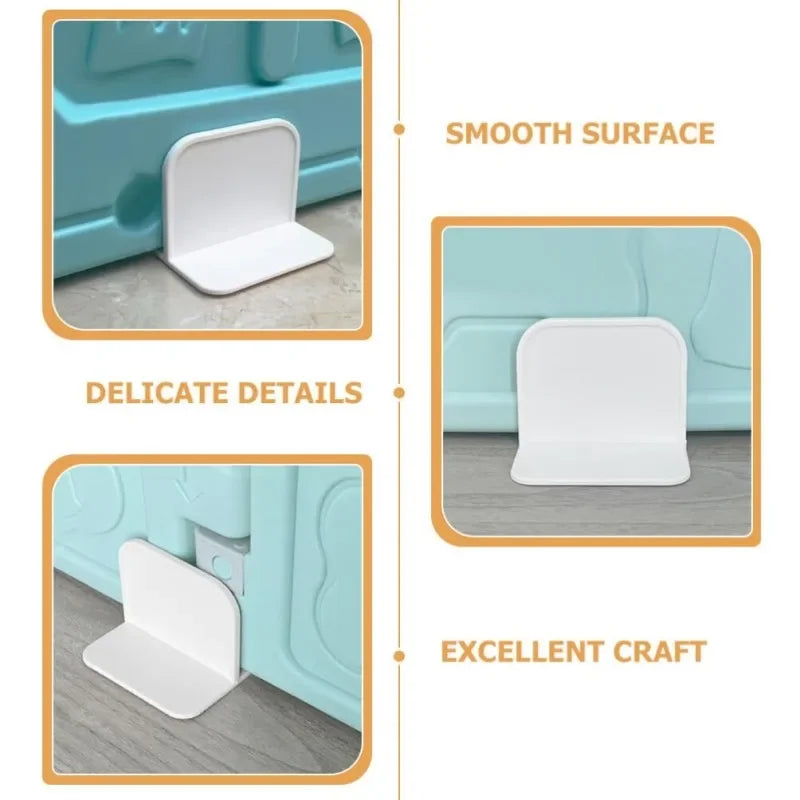 Multifunctional T Shape Bookshelf Fixing Bracket Anti Tip Furniture Fasteners for Shoe Rack and Bookcase No Drilling Required Oasis Select