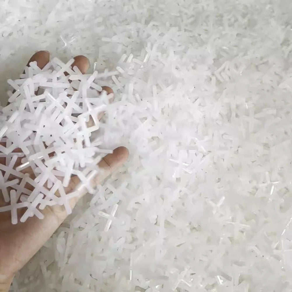 200pcs 1/1.5/2/2.5/3mm Cross Ceramic Tile Leveling System Clips Tile Spacer Ceramic Floor Wall Laying Construction Tool Oasis Select