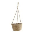 1PC Straw Hanging Basket Planter Twine Woven Flower Basket Rattan Basket Hanging Orchid Pot Pot Hanging Basin Oasis Select Primary colour