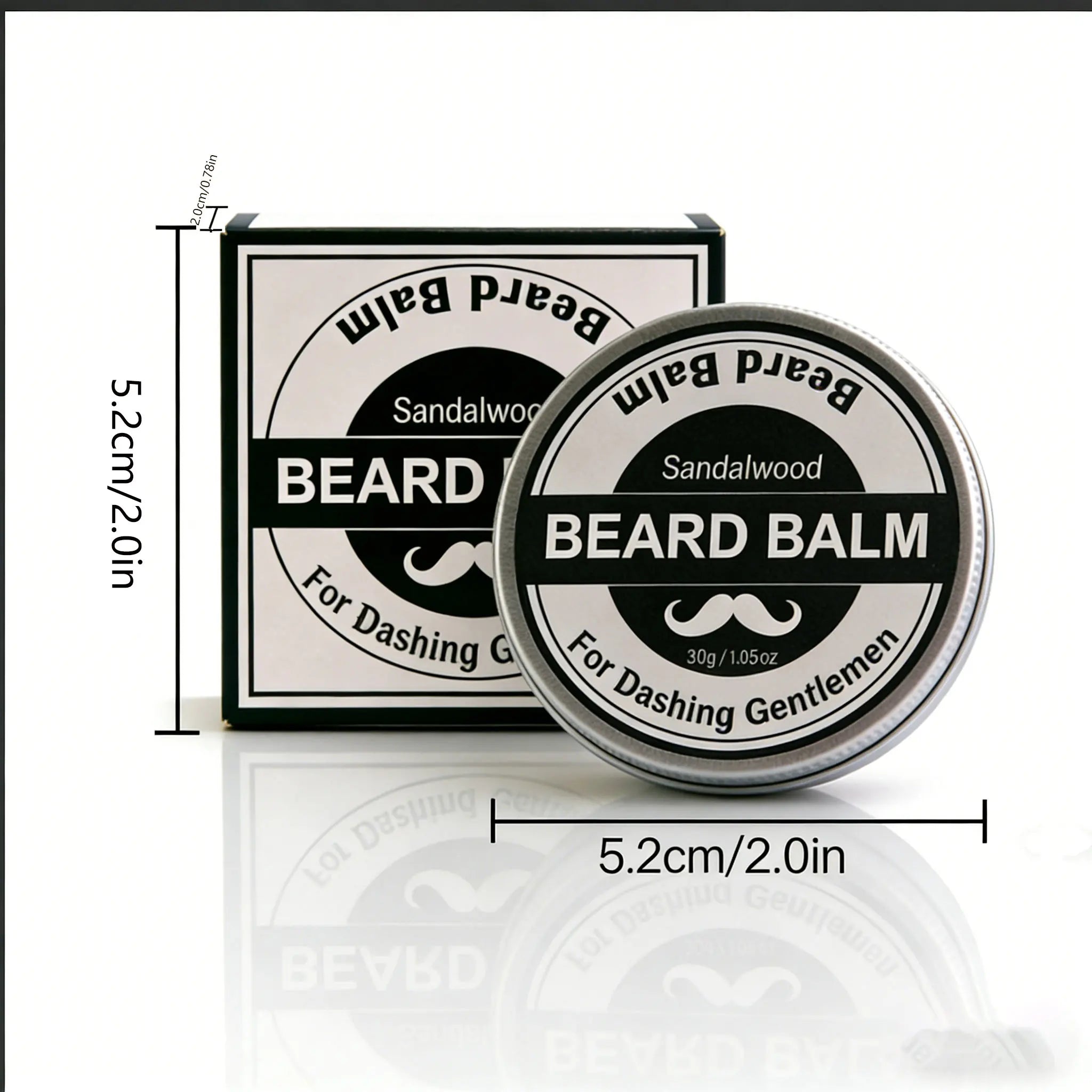 YURHERSU Strong Hold Beard Wax 30g – Matte Finish for Men Beard Styling Wax Oasis Select