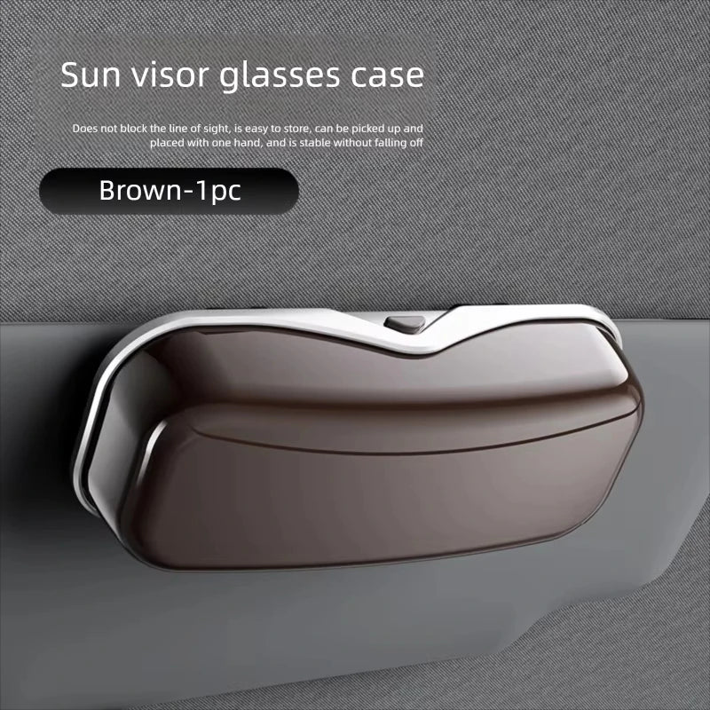 Car Sun Visor Glasses Holder – Snap-On Eyeglass Case
