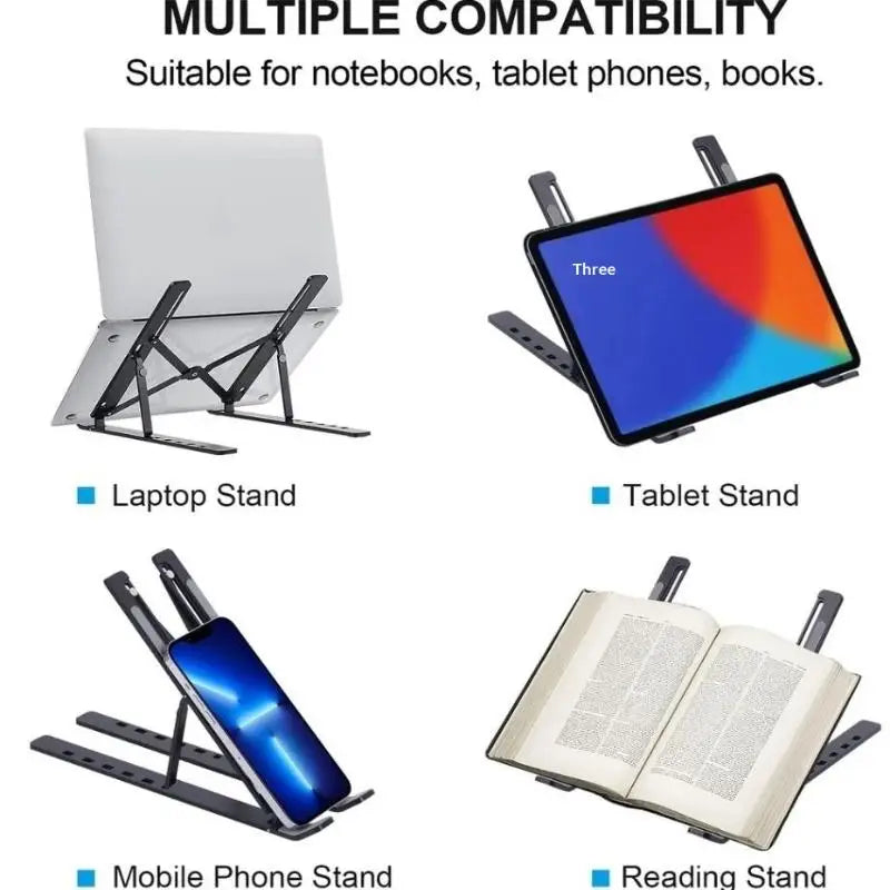 Laptop Stand Metal Material Foldable Portable Laptop Heighten Laptop Holder Bracket Notebook Stand Oasis Select