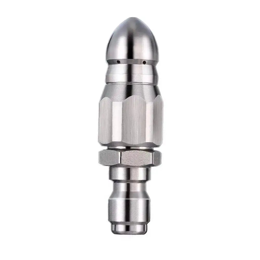 Pressure Washer Sewer Jetter Nozzle Pressure Drain Jetter Hose Nozzle 1/4" Quick Connector 5000 PSI Stainless Steel Oasis Select 1pc