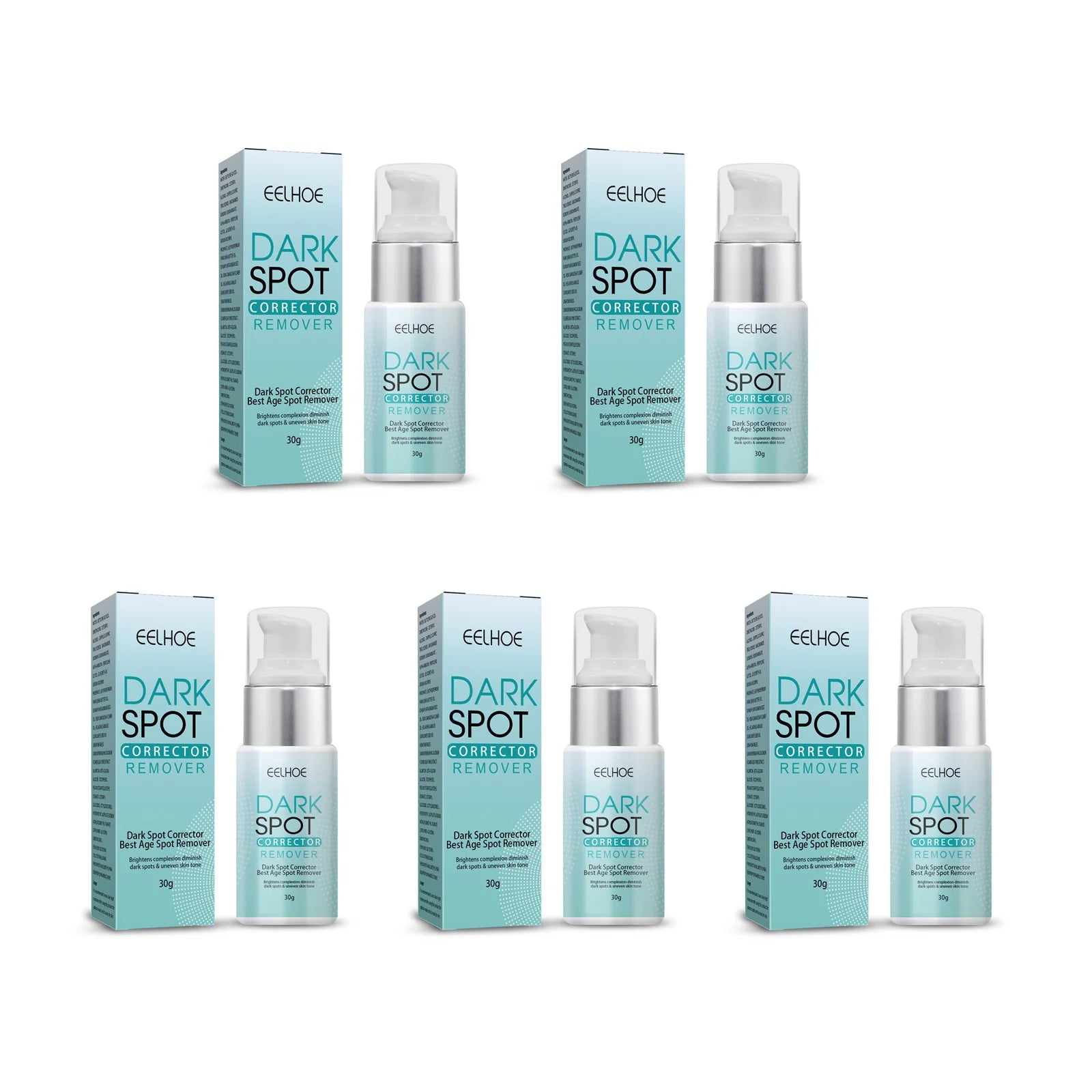 Eelhoe Dark Spot Corrector Cream – Niacinamide & Retinol 30g Dark Spot Corrector Oasis Select 5 x 30g Boxed