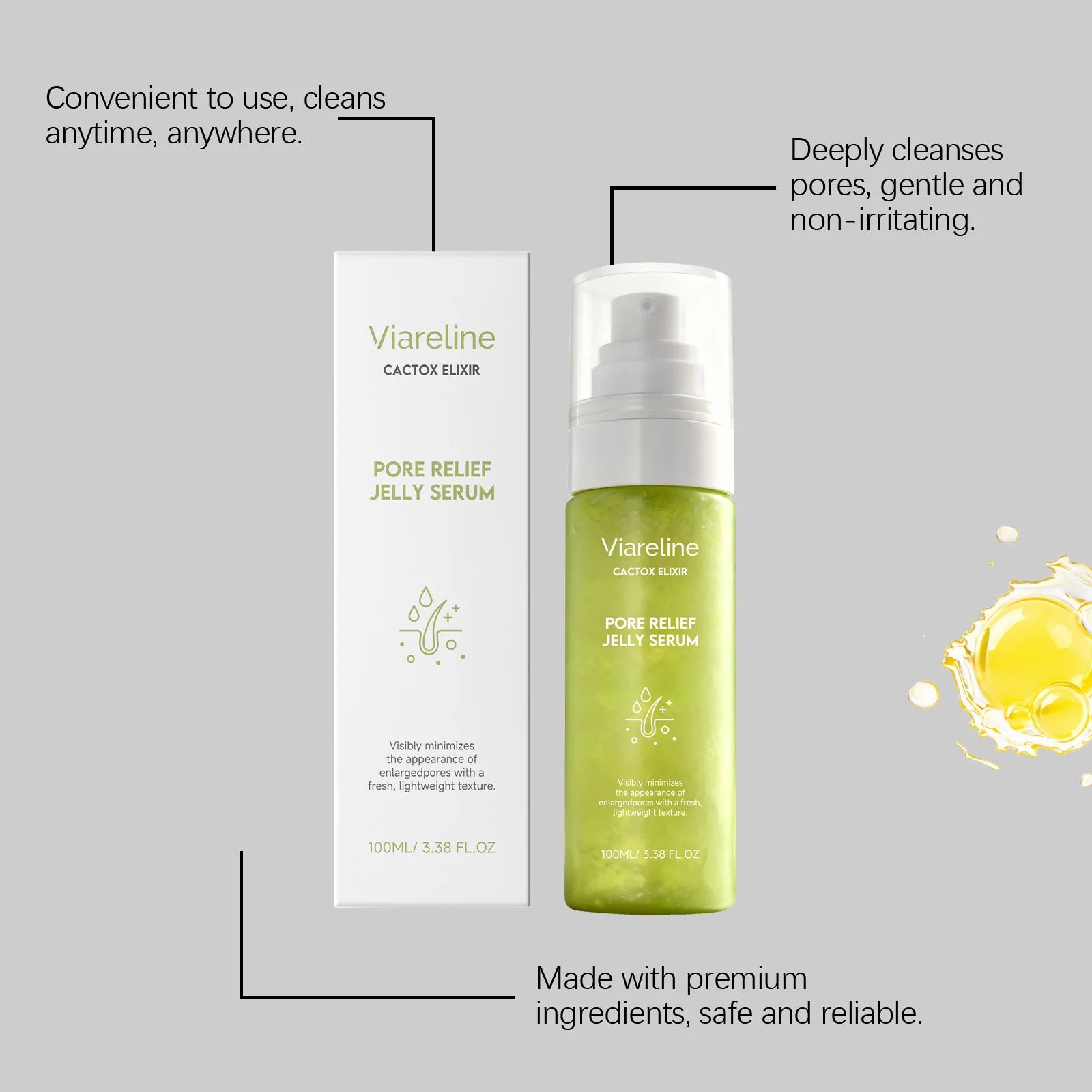 Moisturizing Gel Face Serum – Hydrating, All Skin Types Moisturizing Face Serum Oasis Select