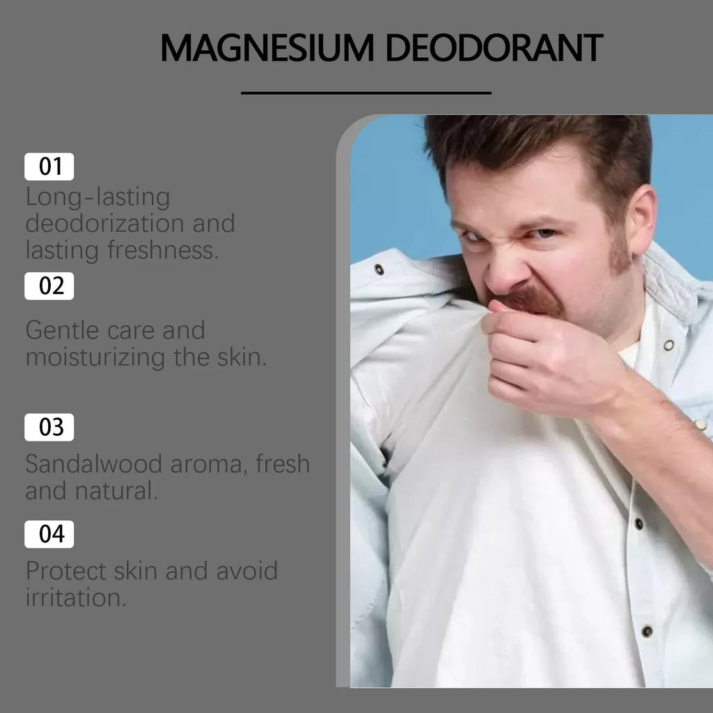 Sandalwood Deodorant Cream for Men Reduce Underarm Odor Long Lasting Fragrance Sweat Removal Dry Sooth Skin Antiperspirant Stick Oasis Select