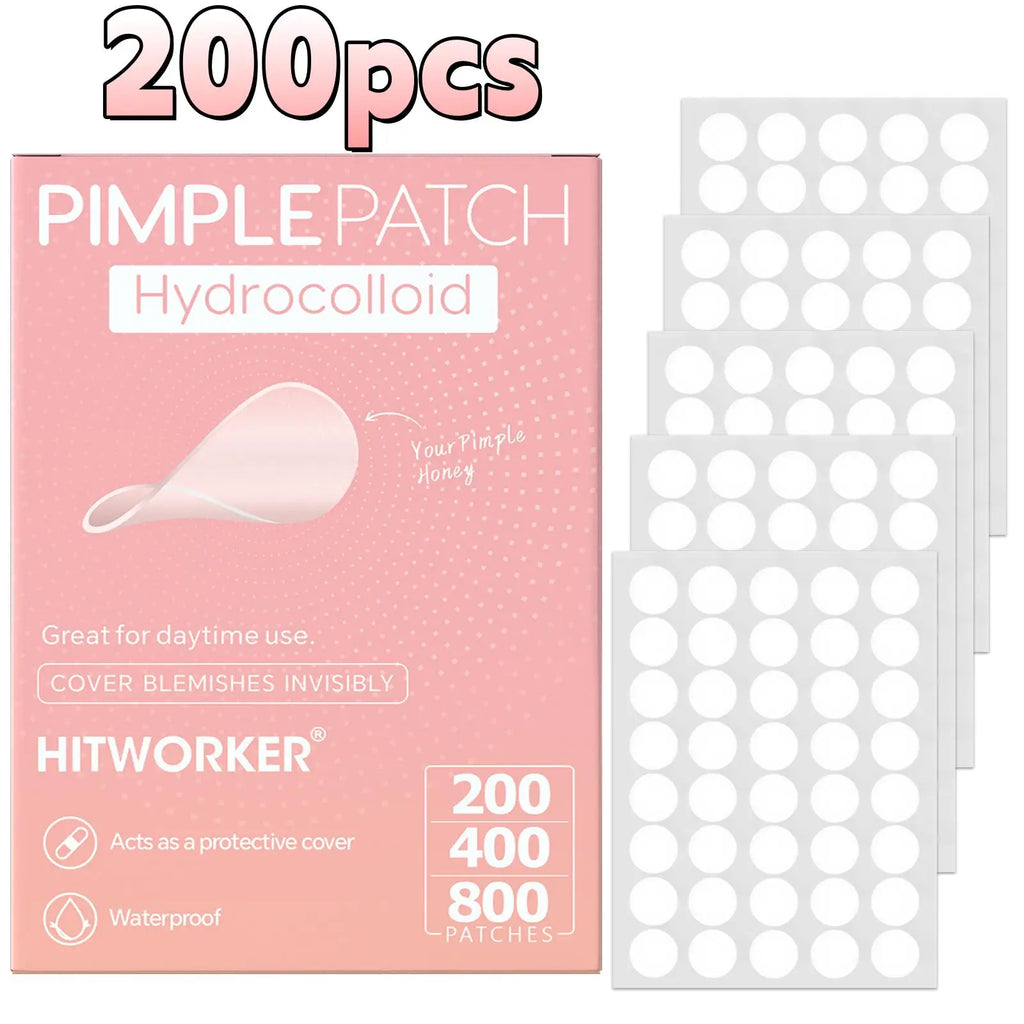 800/400/200 pieces/box of acne patches - non-alcoholic, used to absorb acne secretions, non irritating, essential for acne care Oasis Select 200pcs