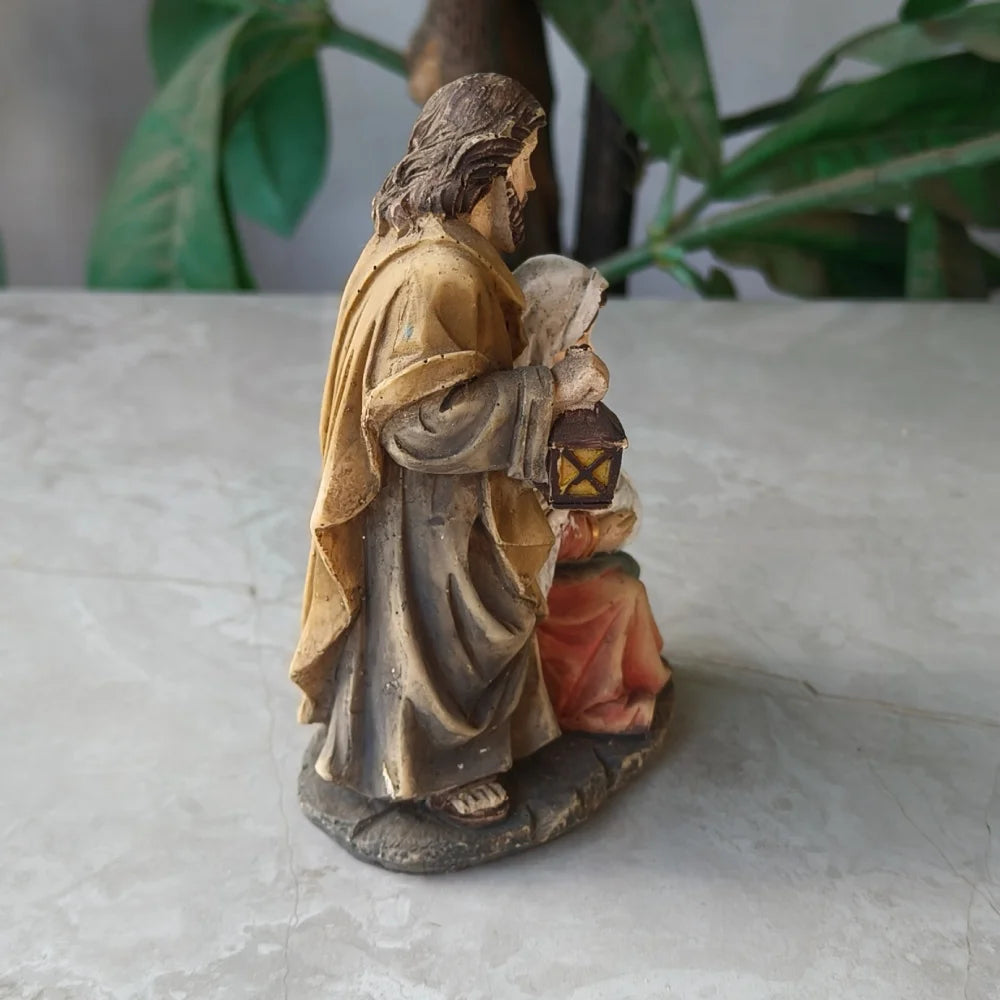 Nativity Scene Resin Statue | Holy Family Catholic Figurine