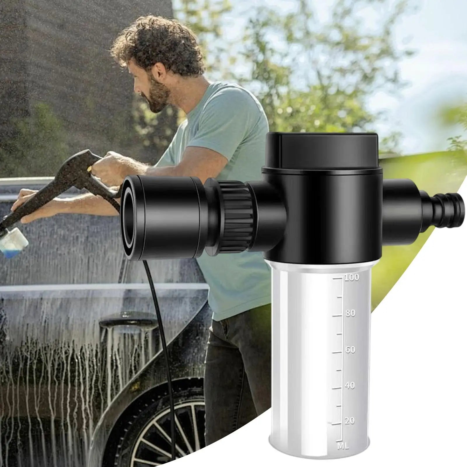 Pressure Washer Foam Cannon 100ml Liquid Fertilizer Dispersing Sprayer Adjustable Sprinkler With Scale Precision Garden Watering Oasis Select