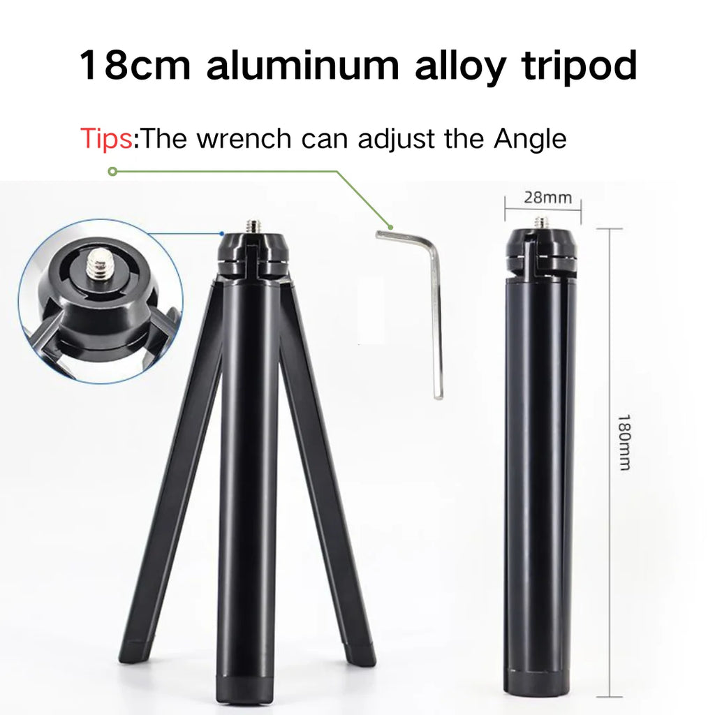 Mini Metal Alloy Tripod for DJI, Insta360 & GoPro Cameras