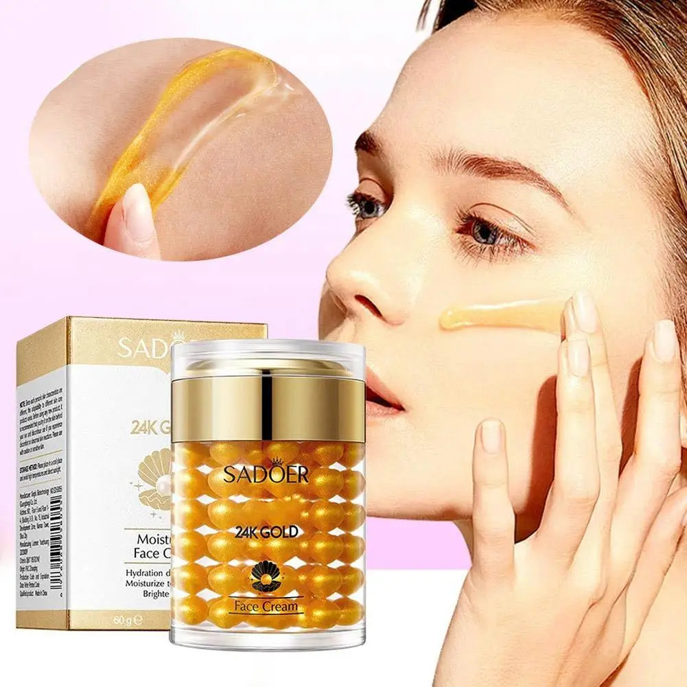 SADOER 24K Gold Pearl Collagen Sleeping Mask Cream 60g