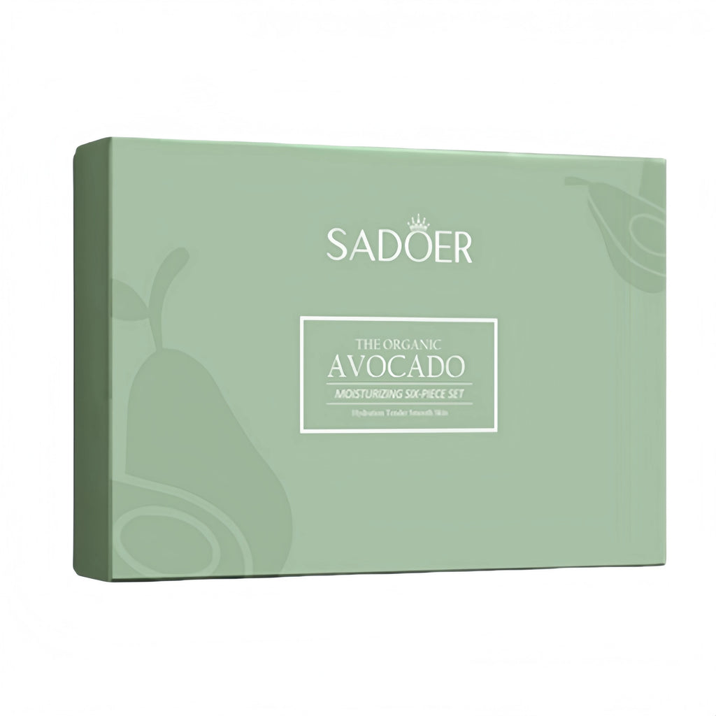 SADOER Avocado 6-Piece Skincare Set – Cleanse, Hydrate & Moisturize