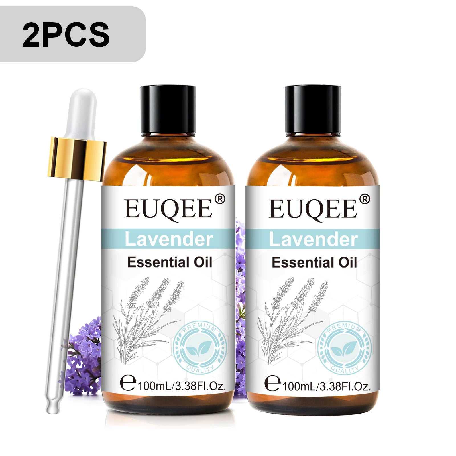 EUQEE 100ml Essential Oils – Lavender, Vanilla, Lemon & Cinnamon
